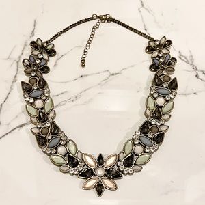 Beautiful flower gemstone necklace